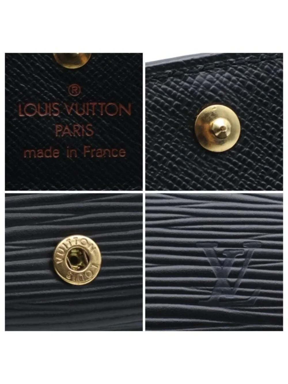 Louis Vuitton Ludlow Epi Black Mini Wallet Coin Case
